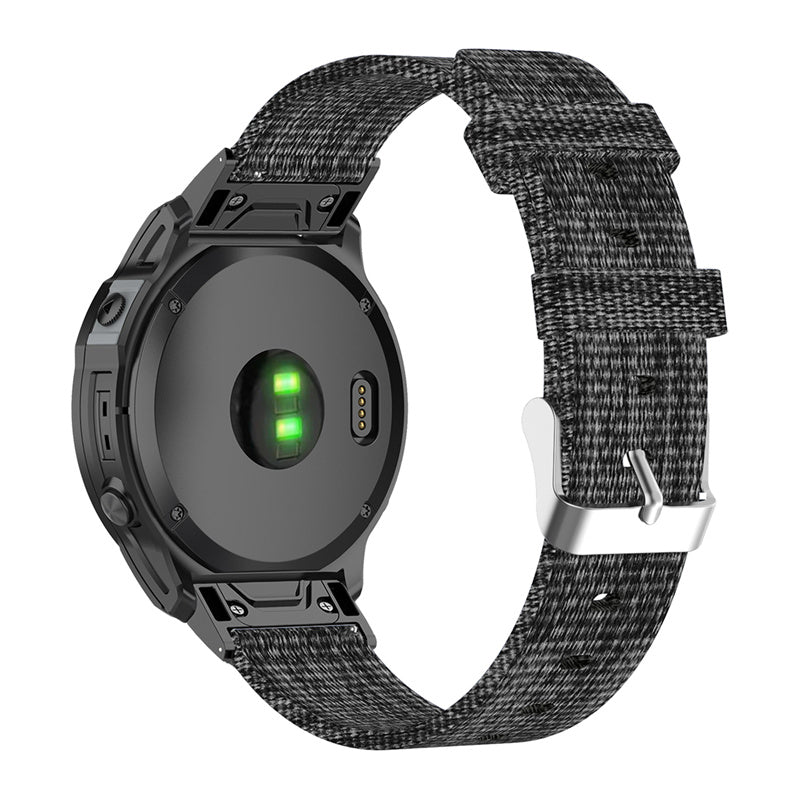 For Garmin Fenix 7S 6S 5S Instinct 2S Breathable Canvas Watch Strap Smart Watch Band with Tool