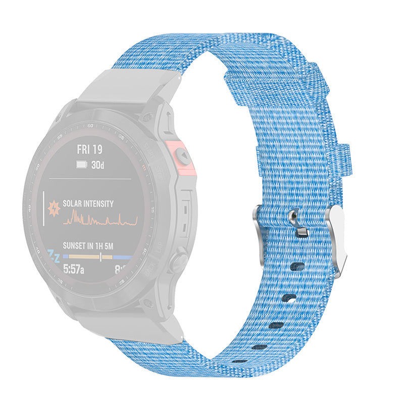 For Garmin Fenix 7S 6S 5S Instinct 2S Breathable Canvas Watch Strap Smart Watch Band with Tool