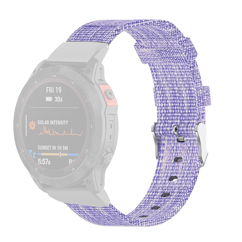 For Garmin Fenix 7S 6S 5S Instinct 2S Breathable Canvas Watch Strap Smart Watch Band with Tool