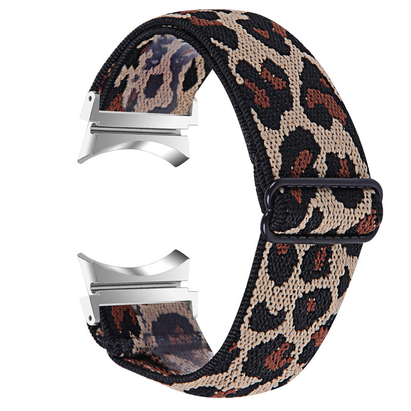 For Samsung Galaxy Watch6 40mm 44mm Watch6 Classic 43mm 47mm Watch 5 40mm 44mm 5 Pro 45mm Watch4 40mm 44mm Braided Nylon Elastic Watch Band Breathable Sports Wrist Strap Replacement