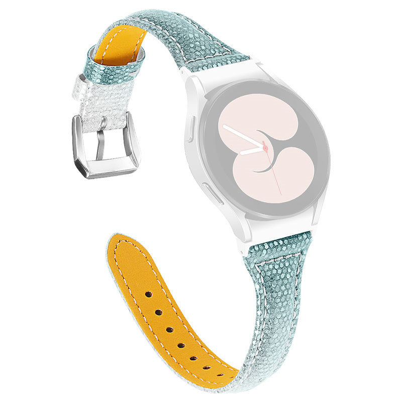 For Samsung Galaxy Watch 5 40mm 44mm Watch 5 Pro 45mm Gradient Color Watch Band Soft Strap Cowhide Leather Replacement Strap
