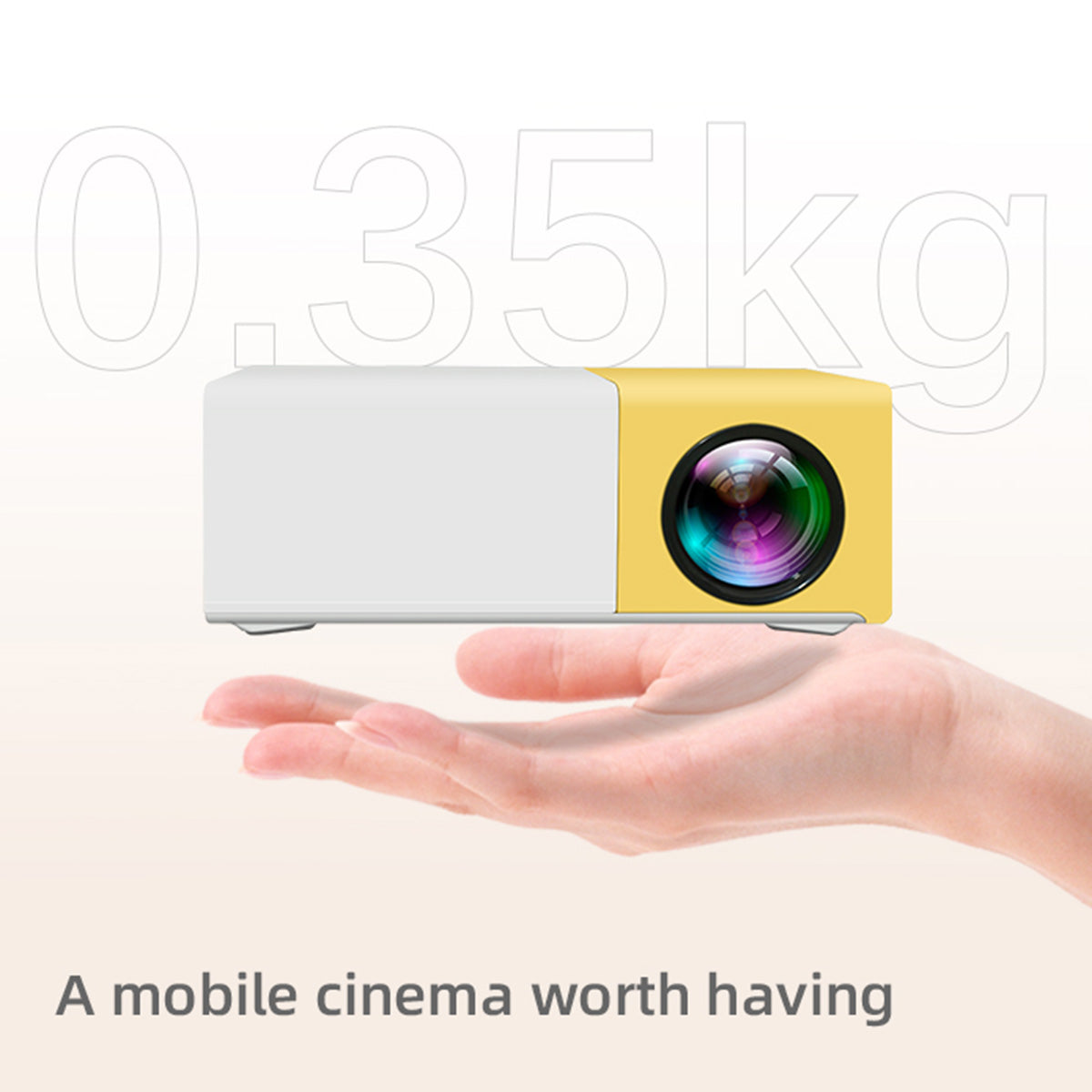 YG300 Plus YG260 WiFi Mobile Phone Screen Mirroring Portable Mini Home Theater Projector