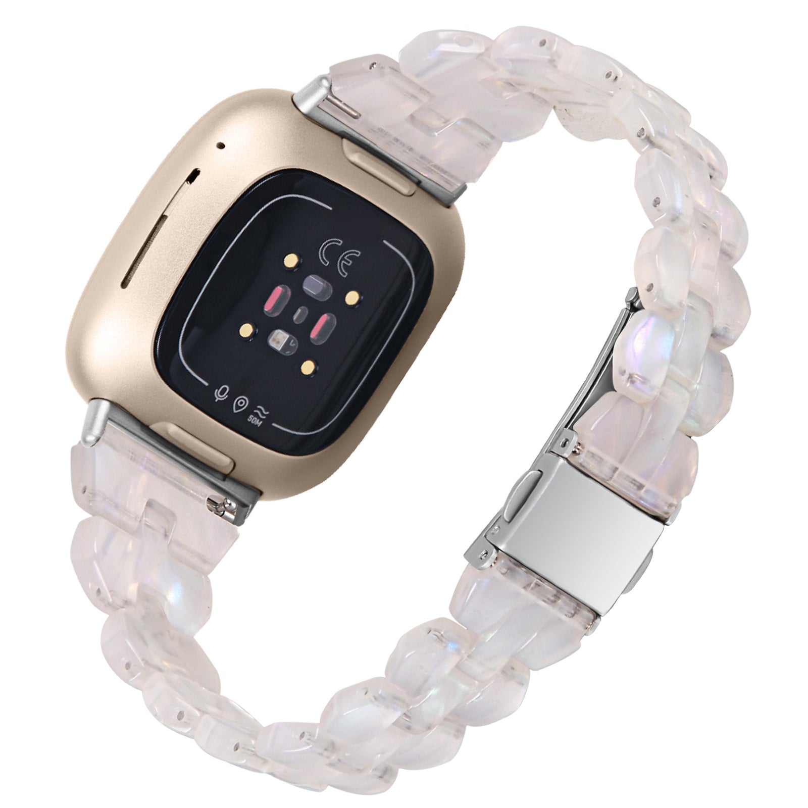 For Fitbit Versa 4 Sense 2 Resin Watch Band Lightweight Watch Strap Smart Bracelet Replacement Parts