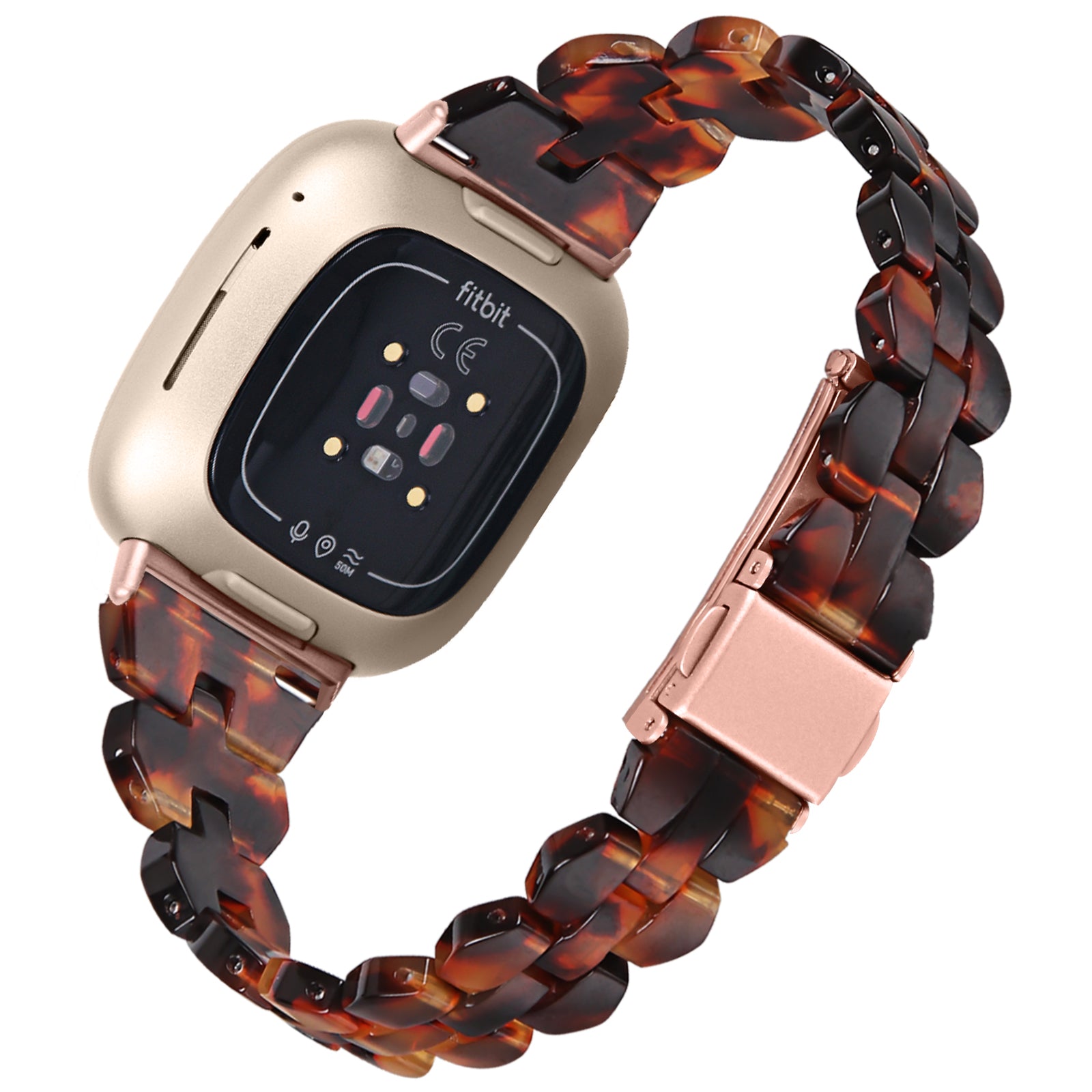 For Fitbit Versa 4 Sense 2 Resin Watch Band Lightweight Watch Strap Smart Bracelet Replacement Parts
