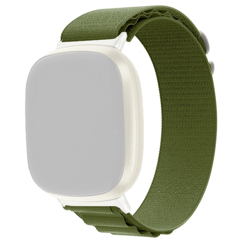 For Fitbit Versa 3 Sense Replacement Breathable Nylon Smartwatch Band Adjustable Wrist Strap
