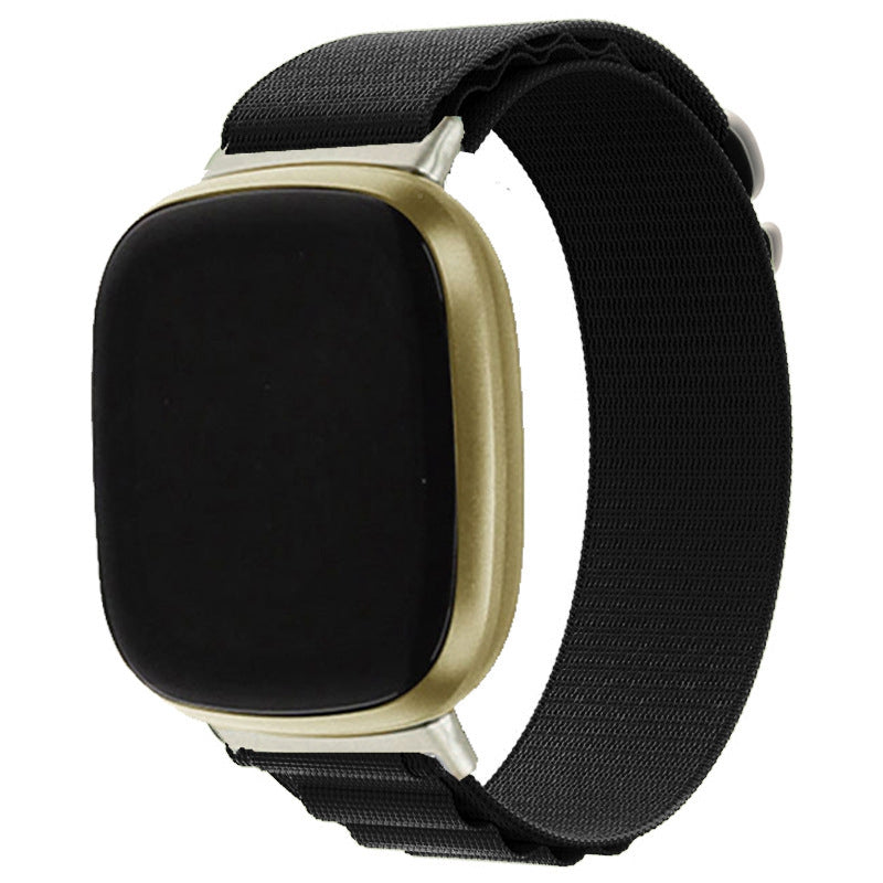 For Fitbit Versa 3 Sense Replacement Breathable Nylon Smartwatch Band Adjustable Wrist Strap