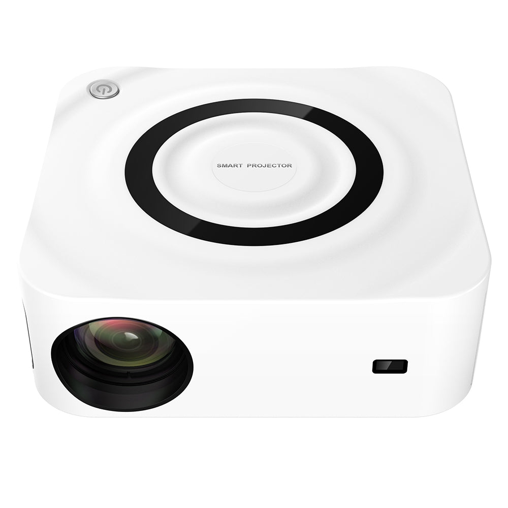 Y9 2 16G Wireless WiFi Projector 1080P Home Theater Mini Bluetooth Projector Support 200'' Projection Screen Size (White Android)