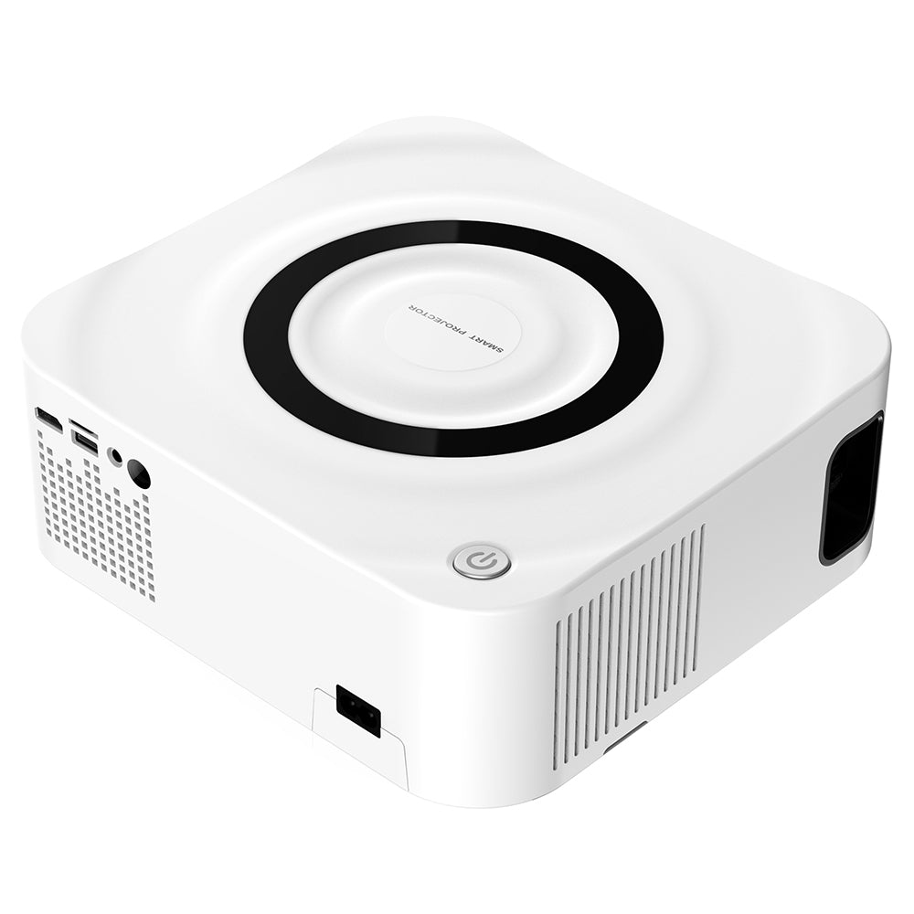 Y9 2 16G Wireless WiFi Projector 1080P Home Theater Mini Bluetooth Projector Support 200'' Projection Screen Size (White Android)