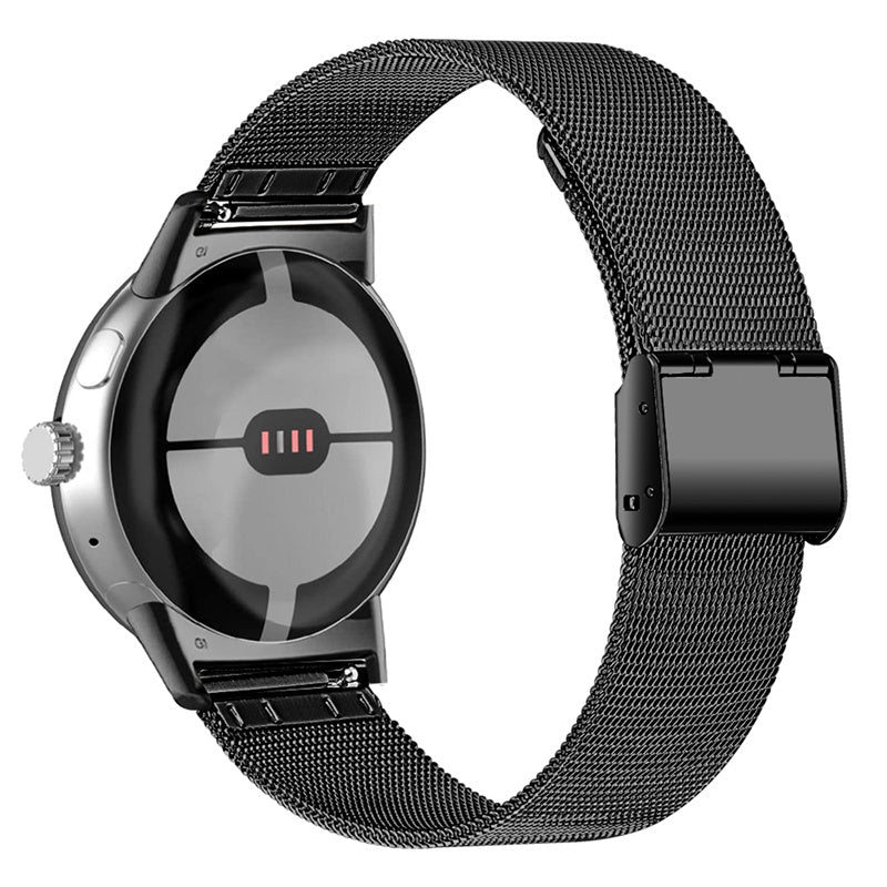For Google Pixel Watch 2 Pixel Watch Milanese Mesh Smart Watch Band Stainless Steel Replacement Wrist Strap with Buckle