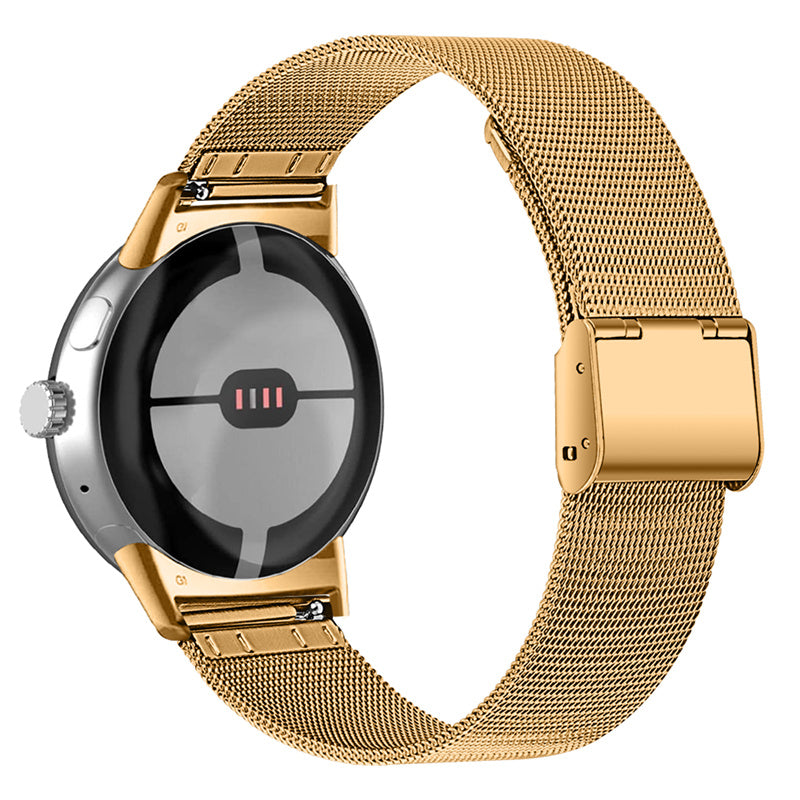 For Google Pixel Watch 2 Pixel Watch Milanese Mesh Smart Watch Band Stainless Steel Replacement Wrist Strap with Buckle