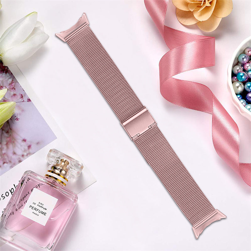 For Google Pixel Watch 2 Pixel Watch Milanese Mesh Smart Watch Band Stainless Steel Replacement Wrist Strap with Buckle