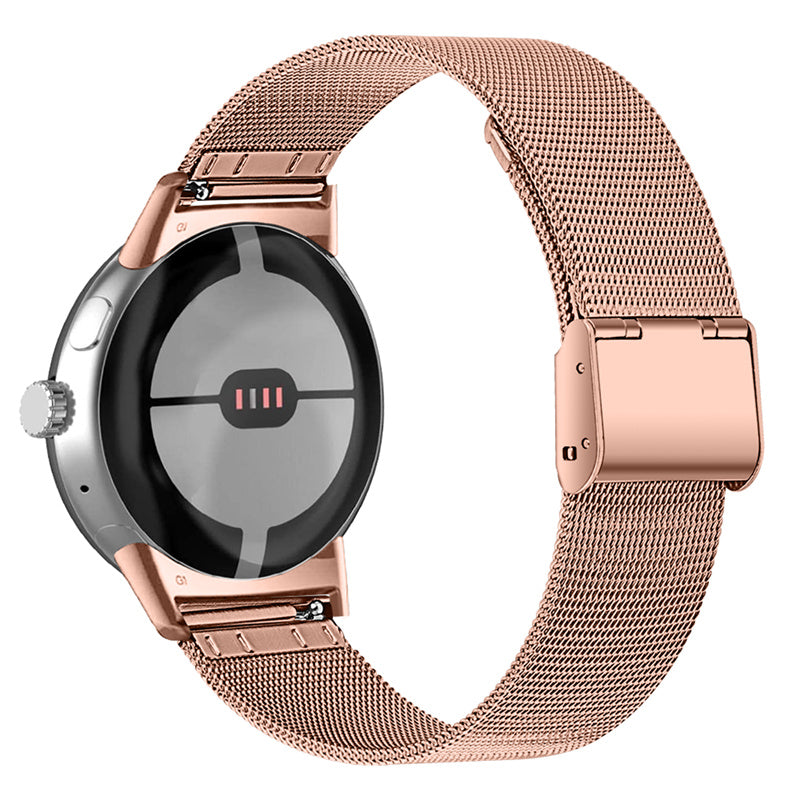 For Google Pixel Watch 2 Pixel Watch Milanese Mesh Smart Watch Band Stainless Steel Replacement Wrist Strap with Buckle