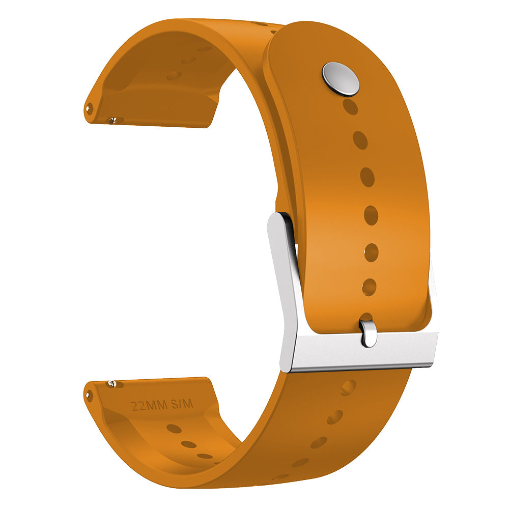 For Garmin Vivoactive 4 Garmin Venu 2 Universal 22mm Soft Silicone Watch Band Strap Replacement with Steel Buckle