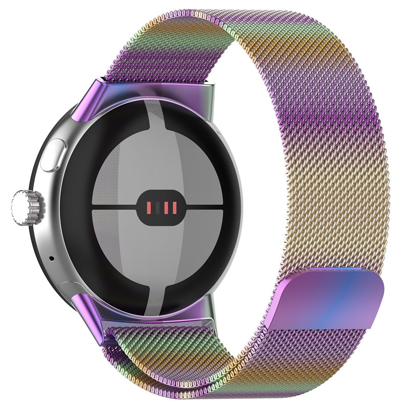 For Google Pixel Watch 2 Pixel Watch Metal Milanese Replacement Adjustable Watch Band Breathable Mesh Wrist Band