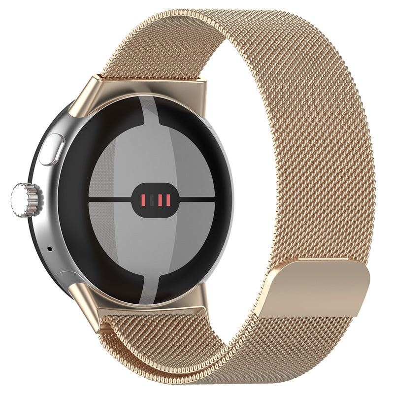 For Google Pixel Watch 2 Pixel Watch Metal Milanese Replacement Adjustable Watch Band Breathable Mesh Wrist Band