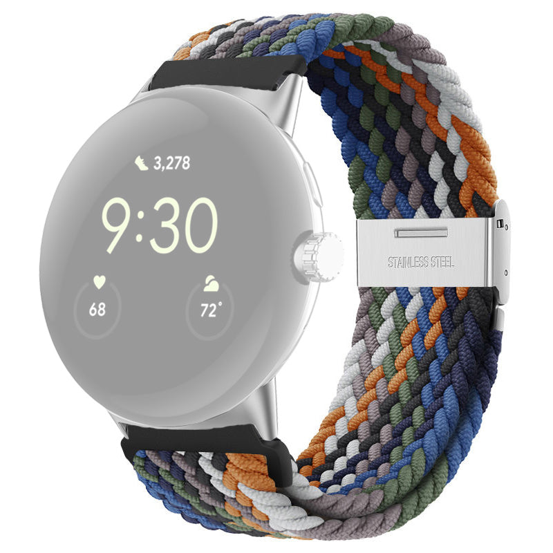 For Google Pixel Watch 2 Pixel Watch Buckle Design Nylon Watchband Smart Bracelet Adjustable Strap Breathable Band