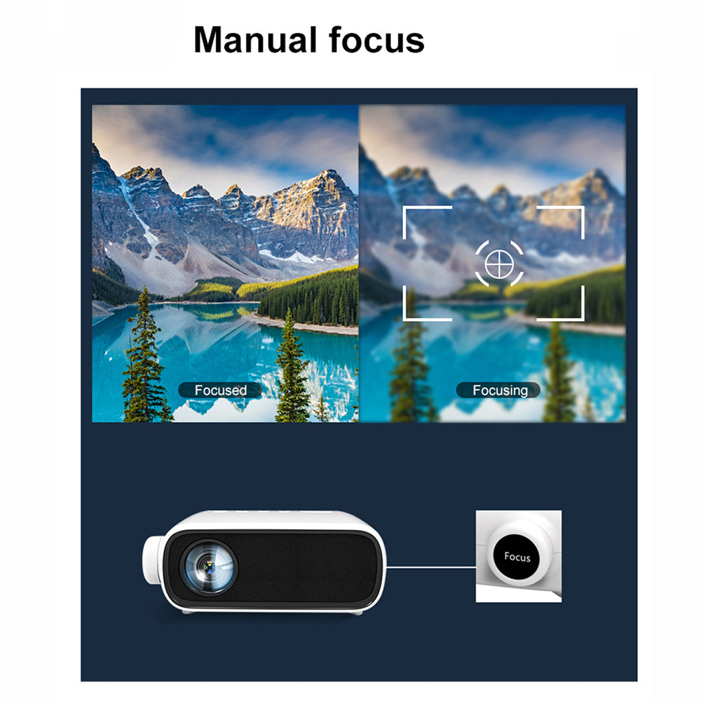 YG280 HD 1080P Projector WiFi Wireless Portable Projector Home Theater Projector (Standard Version)