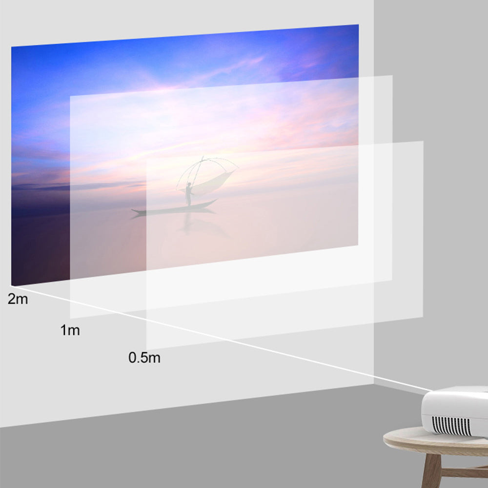 YG280 HD 1080P Projector WiFi Wireless Portable Projector Home Theater Projector (Standard Version)