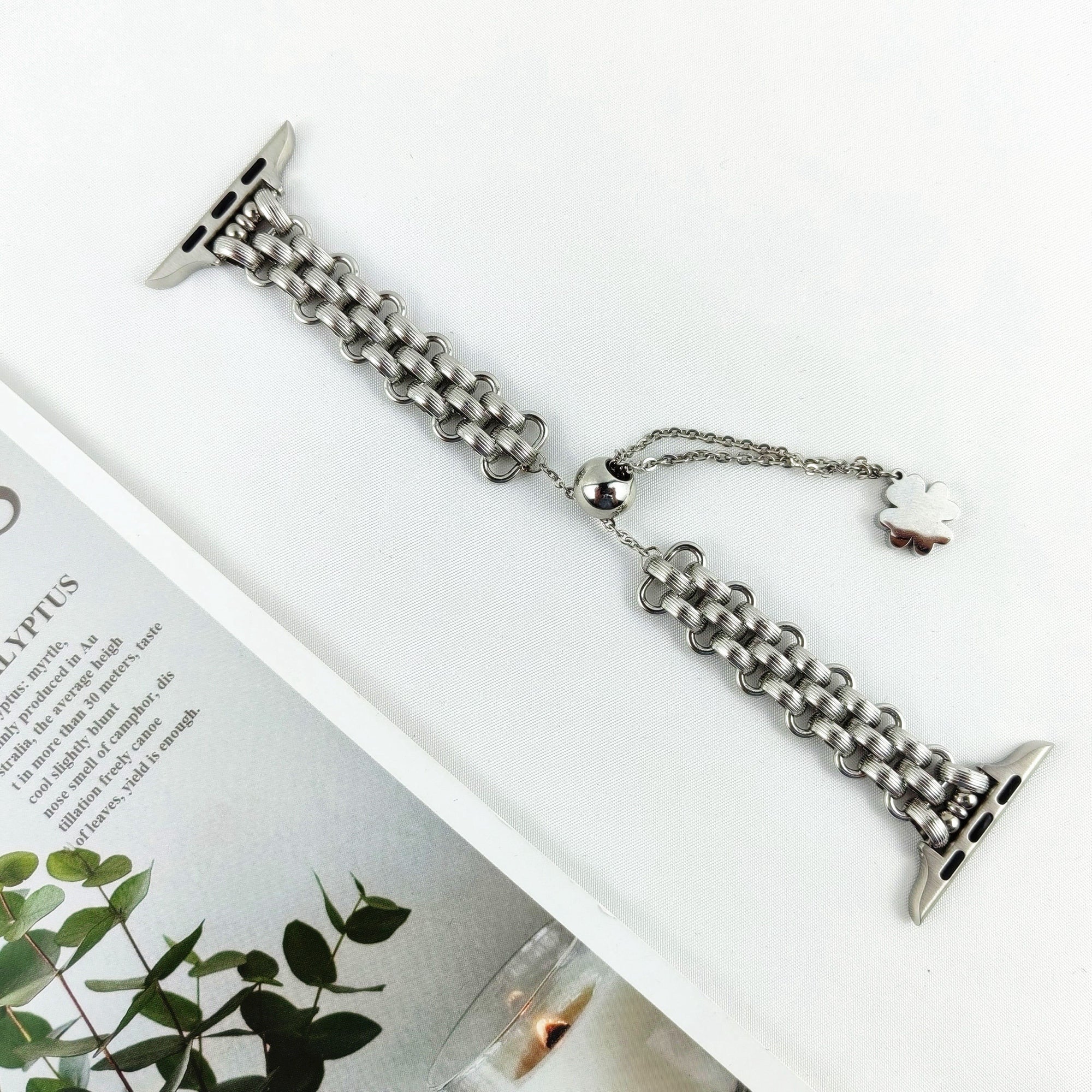 For Apple Watch Ultra Ultra 2 49mm Series 9 8 7 45mm 6 5 4 SE SE (2022) (2023) 44mm 3 2 1 42mm Metal Chain Watch Strap Adjustable Bracelet Wrist Band