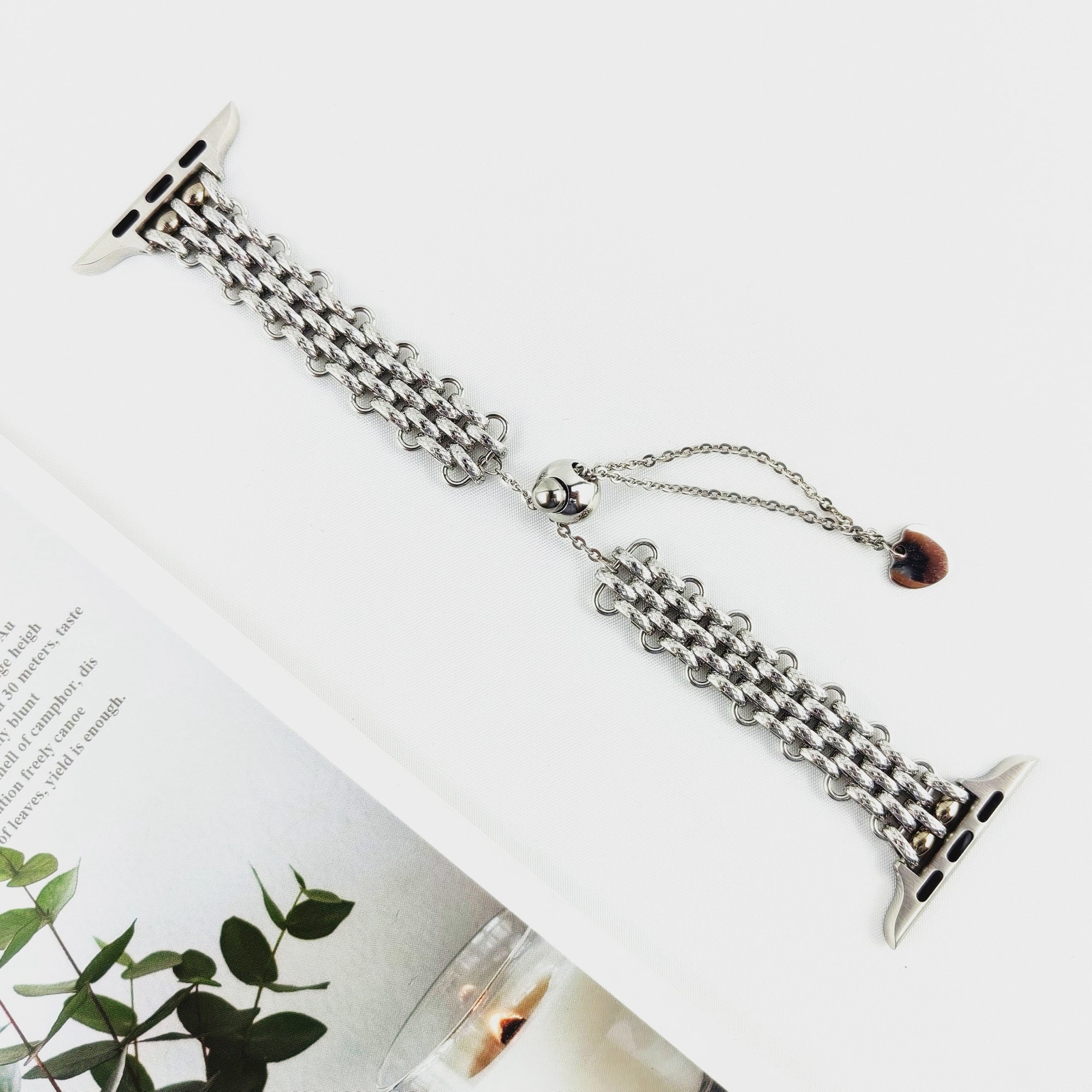 For Apple Watch Ultra Ultra 2 49mm Series 9 8 7 45mm 6 5 4 SE SE (2022) (2023) 44mm 3 2 1 42mm Metal Chain Watch Strap Adjustable Bracelet Wrist Band