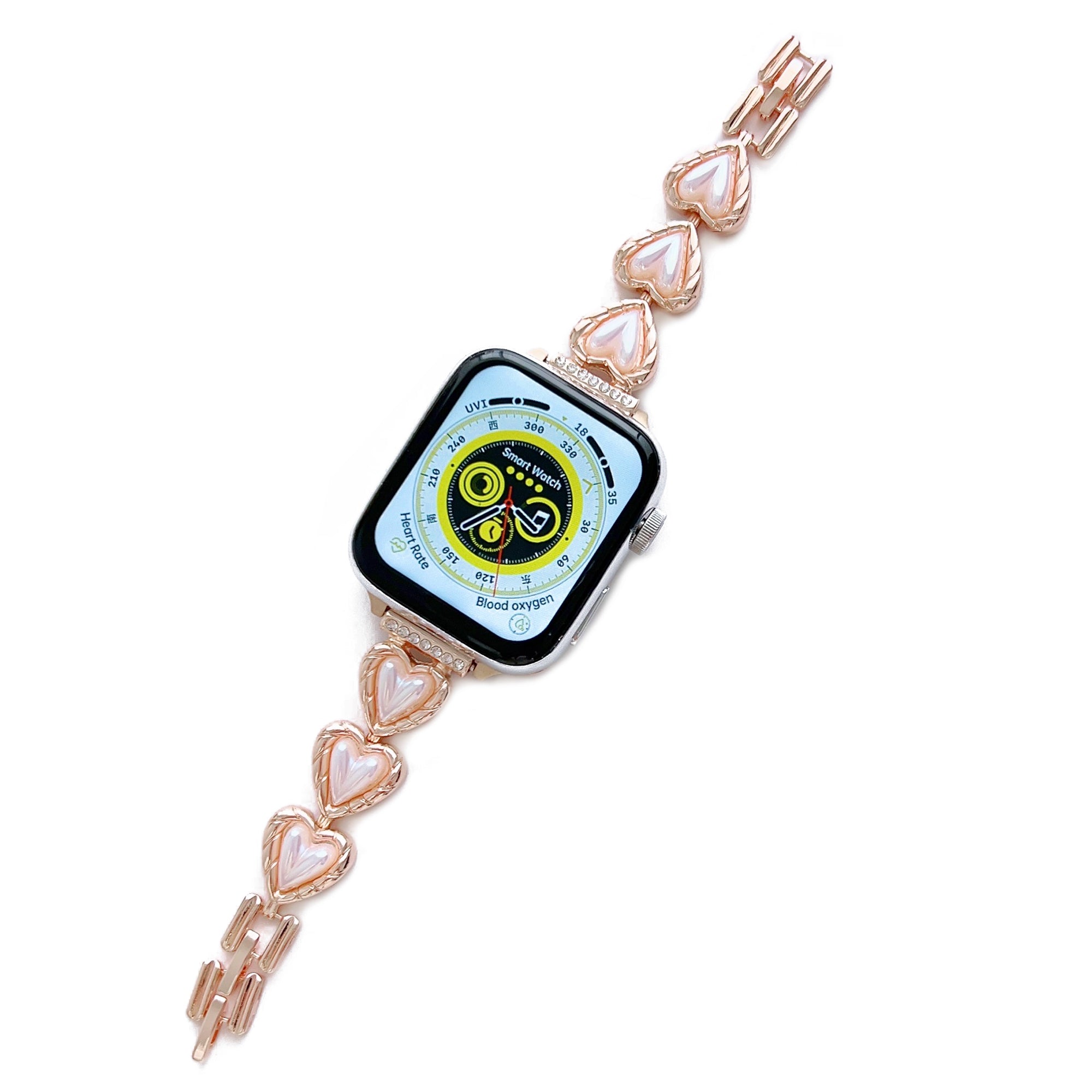 Watch Band for Apple Watch Ultra 49mm Series 9 8 7 45mm Series 6 5 4 SE (2022) (2023) SE 44mm Series 3 2 1 42mm Jewelry Metal Bracelet Strap