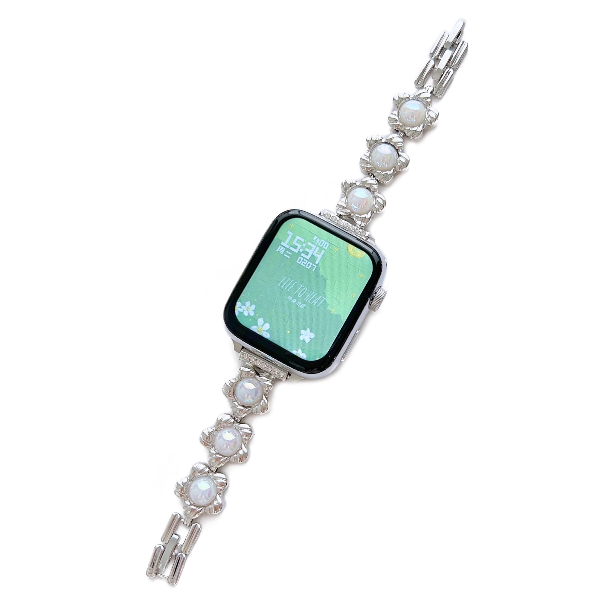 Watch Band for Apple Watch Ultra 49mm Series 9 8 7 45mm Series 6 5 4 SE (2022) (2023) SE 44mm Series 3 2 1 42mm Jewelry Metal Bracelet Strap