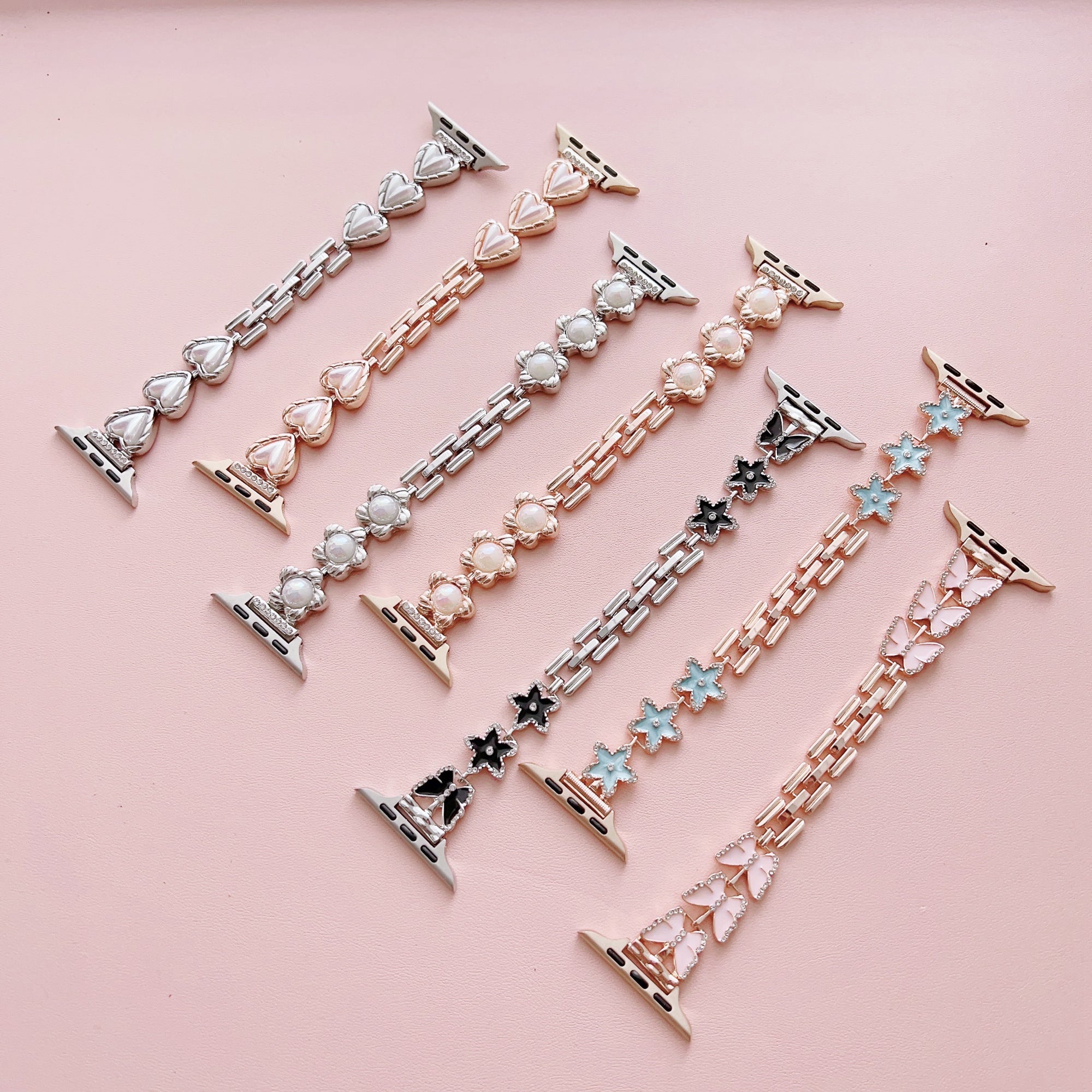 Metal Watch Band for Apple Watch Series 9 8 7 41mm 6 5 4 SE SE(2022) SE (2023) 40mm 3 2 1 38mm Dressy Bracelet Replacement Wristband