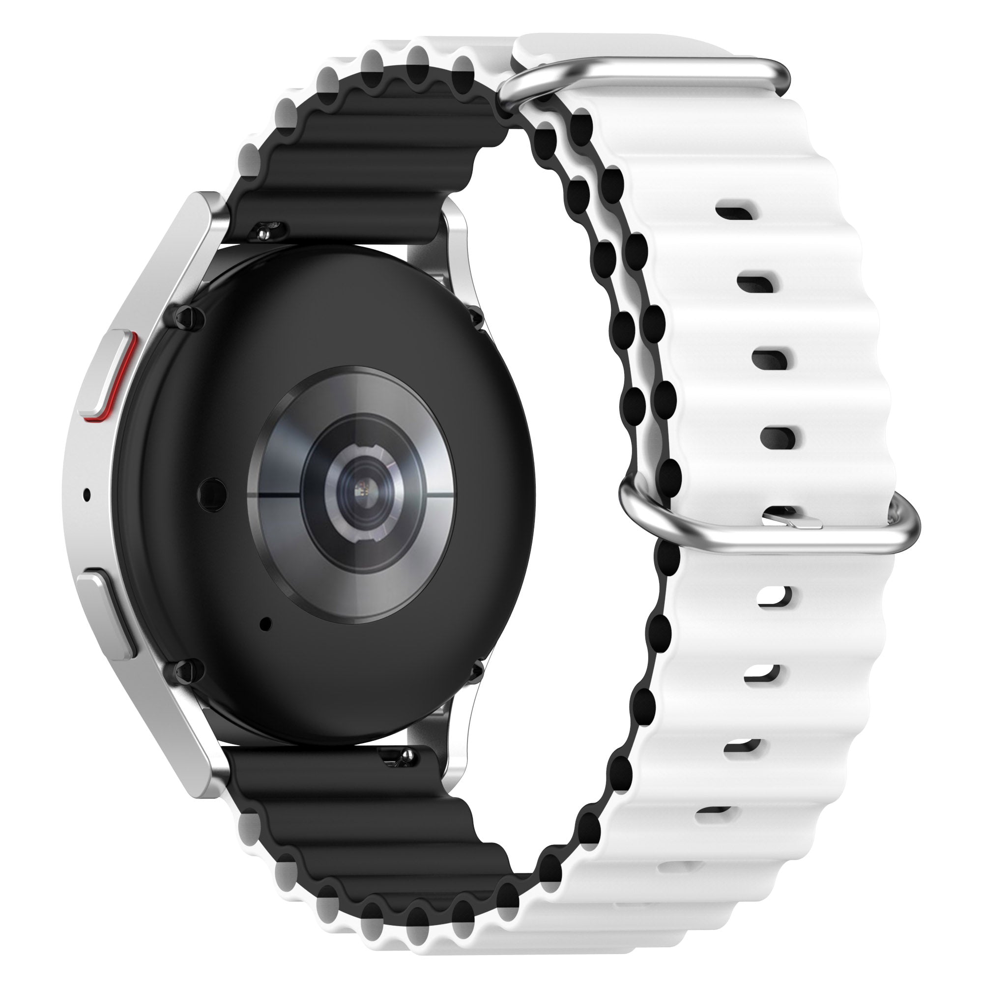 For Huami Amazfit GTS 4 GTS 4 Mini GTS 3 Dual Color Silicone Watch Strap 20mm Wave Design Adjustable Wrist Band