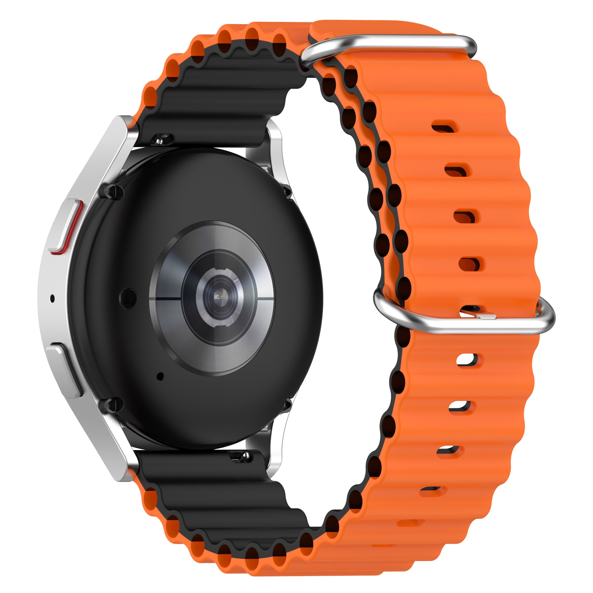 For Huami Amazfit GTS 4 GTS 4 Mini GTS 3 Dual Color Silicone Watch Strap 20mm Wave Design Adjustable Wrist Band