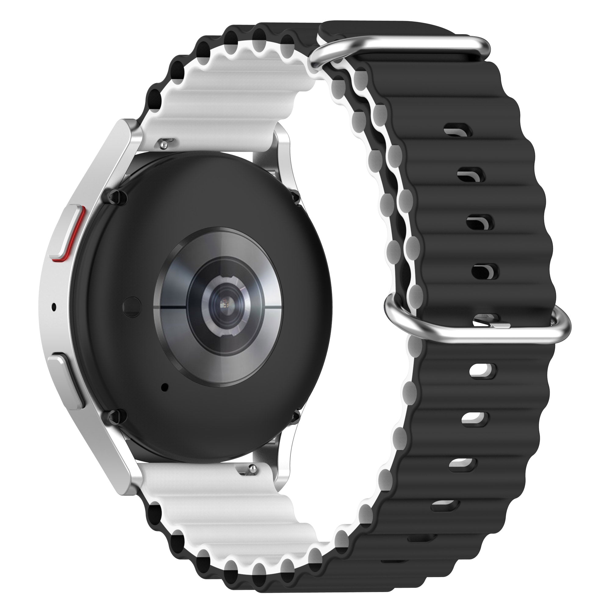 For Huami Amazfit GTS 4 GTS 4 Mini GTS 3 Dual Color Silicone Watch Strap 20mm Wave Design Adjustable Wrist Band