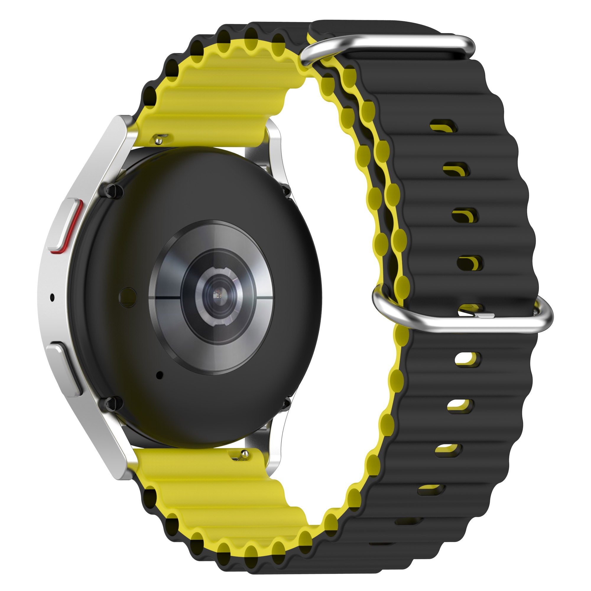 For Huami Amazfit GTS 4 GTS 4 Mini GTS 3 Dual Color Silicone Watch Strap 20mm Wave Design Adjustable Wrist Band