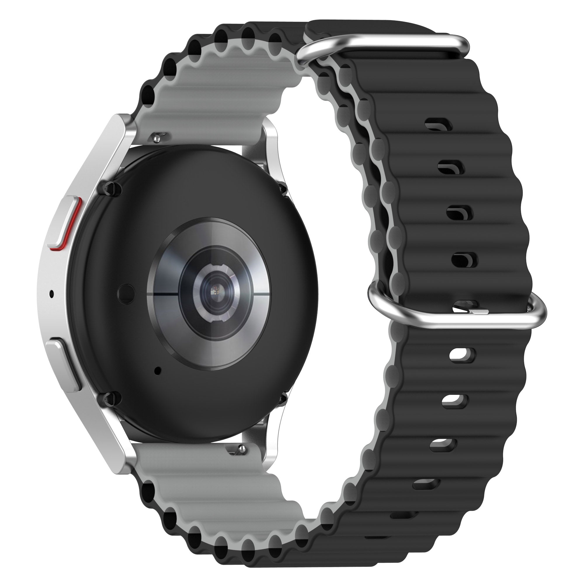 For Huami Amazfit GTS 4 GTS 4 Mini GTS 3 Dual Color Silicone Watch Strap 20mm Wave Design Adjustable Wrist Band