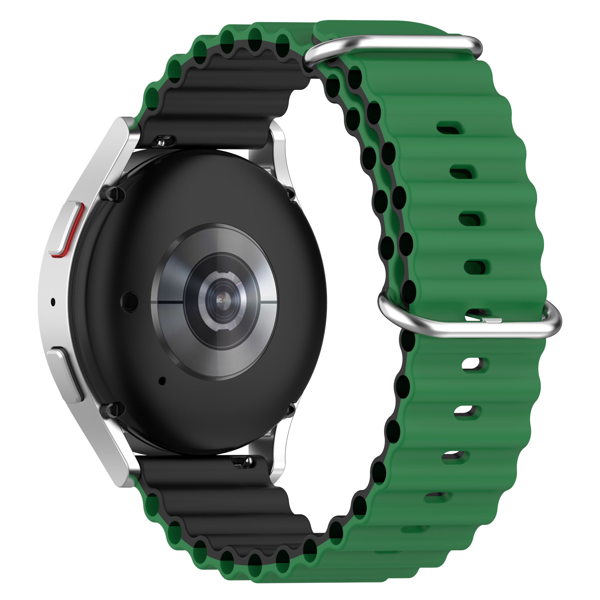 For Huami Amazfit GTS 4 GTS 4 Mini GTS 3 Dual Color Silicone Watch Strap 20mm Wave Design Adjustable Wrist Band