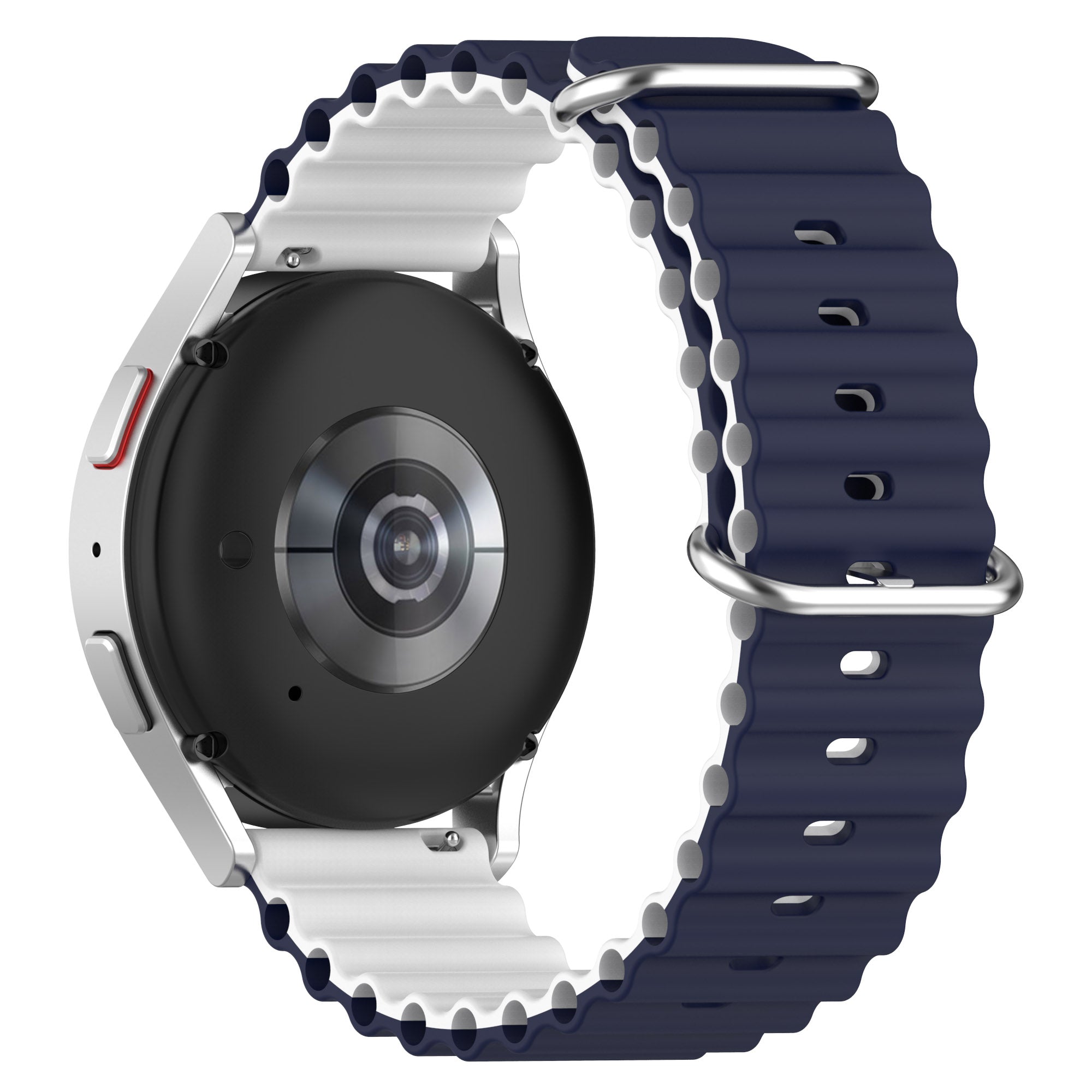 For Huami Amazfit GTS 4 GTS 4 Mini GTS 3 Dual Color Silicone Watch Strap 20mm Wave Design Adjustable Wrist Band