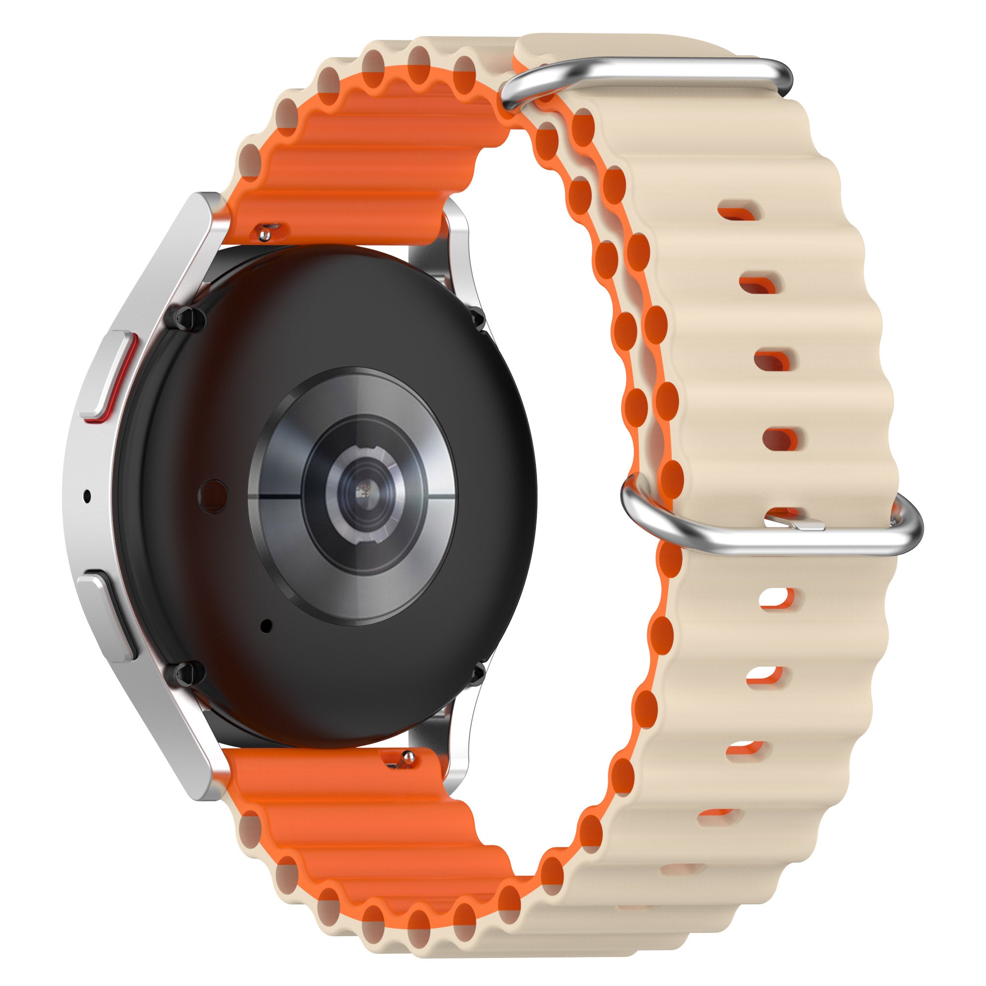 For Huami Amazfit GTS 4 GTS 4 Mini GTS 3 Dual Color Silicone Watch Strap 20mm Wave Design Adjustable Wrist Band