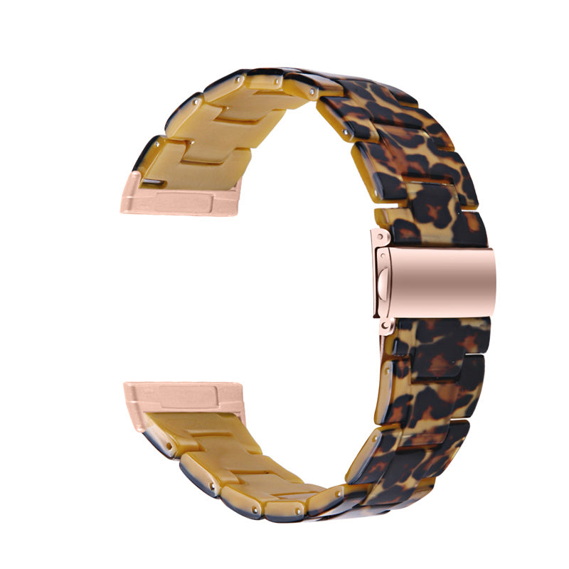 Resin Band for Fitbit Versa 4 Sense 2 20mm Lightweight Watch Strap Bracelet with Stainless Steel Buckle