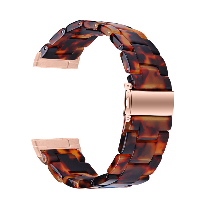 Resin Band for Fitbit Versa 4 Sense 2 20mm Lightweight Watch Strap Bracelet with Stainless Steel Buckle