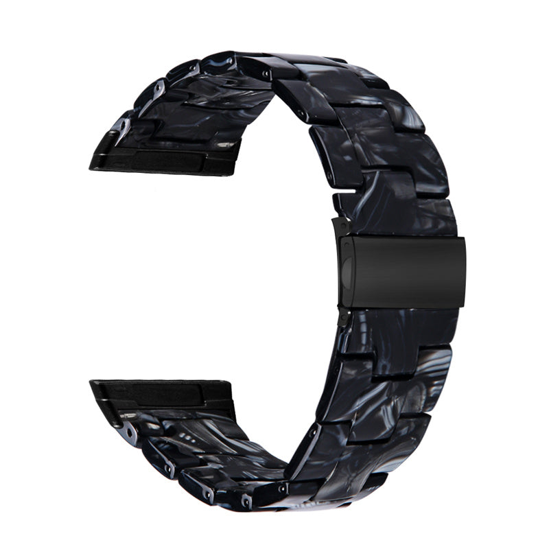 Resin Band for Fitbit Versa 4 Sense 2 20mm Lightweight Watch Strap Bracelet with Stainless Steel Buckle