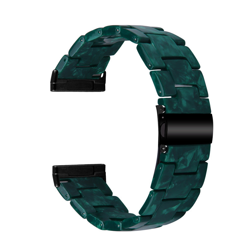 Resin Band for Fitbit Versa 4 Sense 2 20mm Lightweight Watch Strap Bracelet with Stainless Steel Buckle