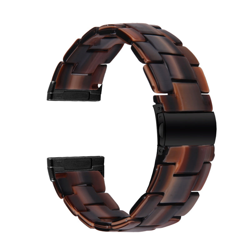Watch Band for Fitbit Versa 4 Sense 2 20mm Resin Watchband Stainless Steel Buckle Replacement Strap