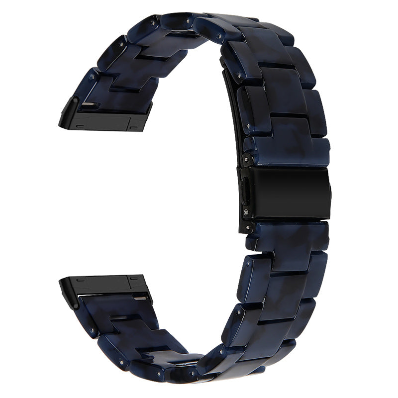 Watch Band for Fitbit Versa 4 Sense 2 20mm Resin Watchband Stainless Steel Buckle Replacement Strap