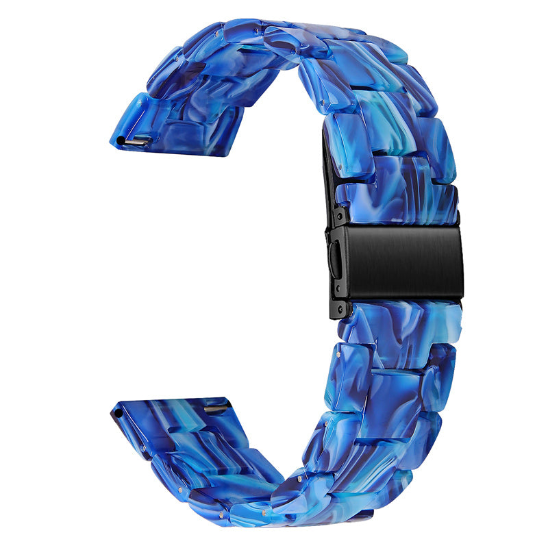 Watch Band for Fitbit Versa 4 Sense 2 20mm Resin Watchband Stainless Steel Buckle Replacement Strap
