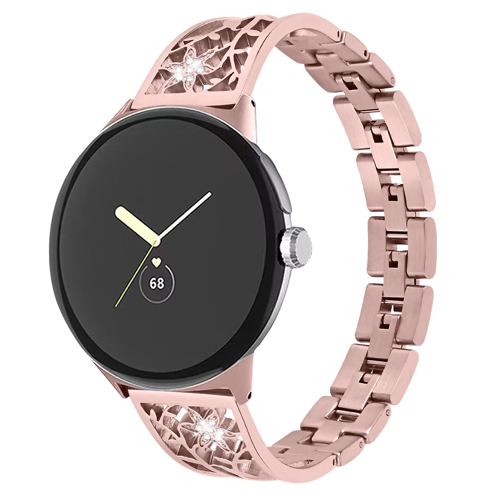 Metal Watch Band for Google Pixel Watch 2 Pixel Watch Rhinestone Decorated Watch Strap