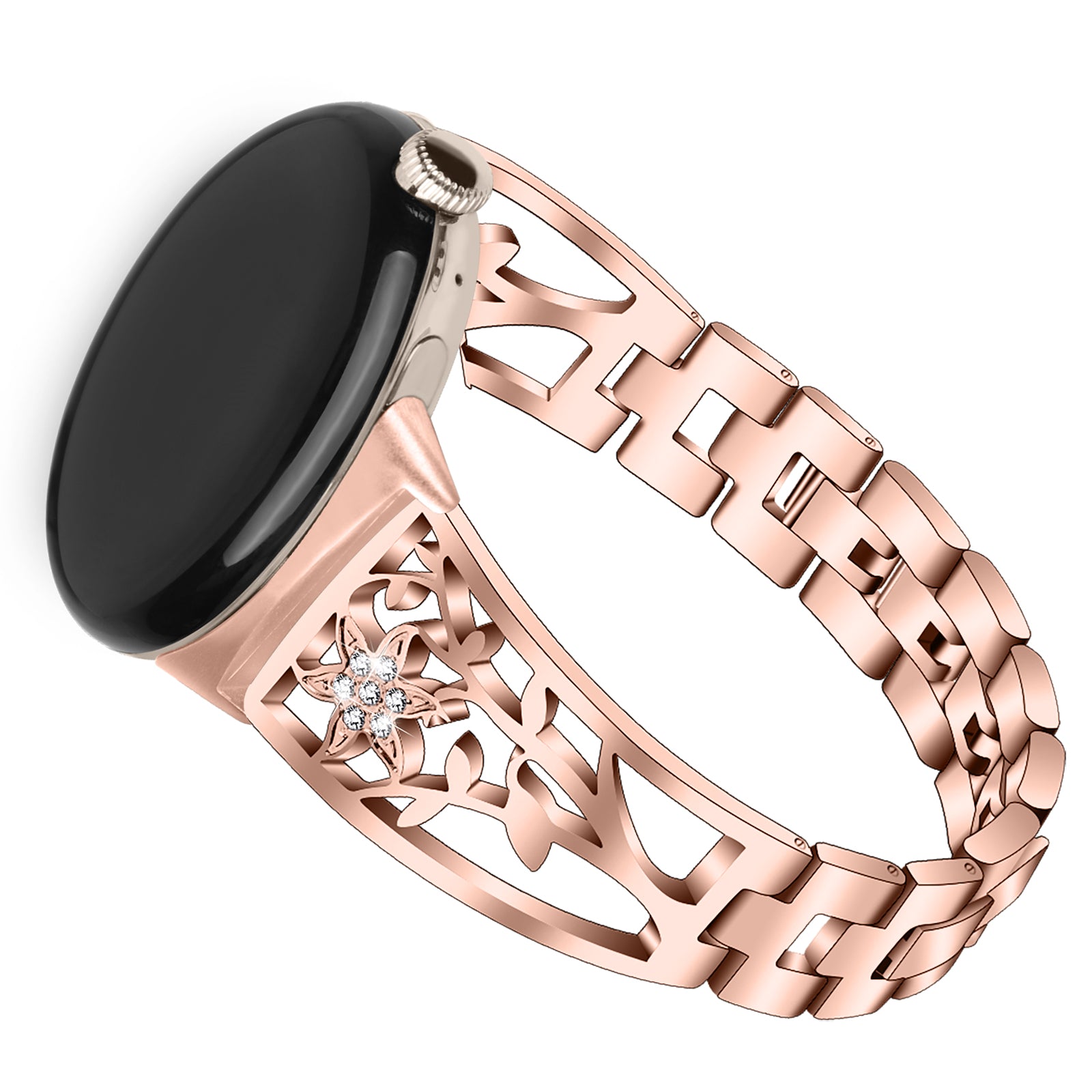 Metal Watch Band for Google Pixel Watch 2 Pixel Watch Rhinestone Decorated Watch Strap