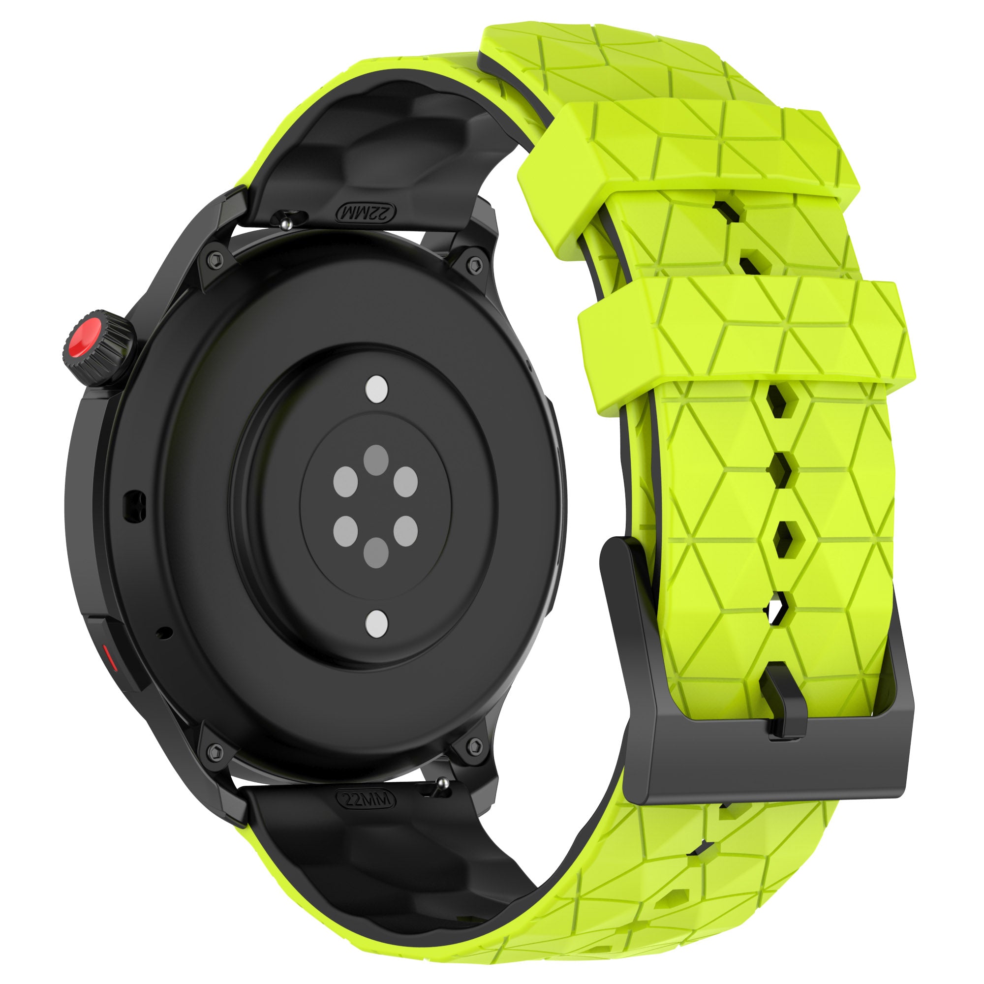 Watch Strap for Huami Amazfit GTR 4 46mm Football Pattern Dual-color 22mm Silicone Watch Band