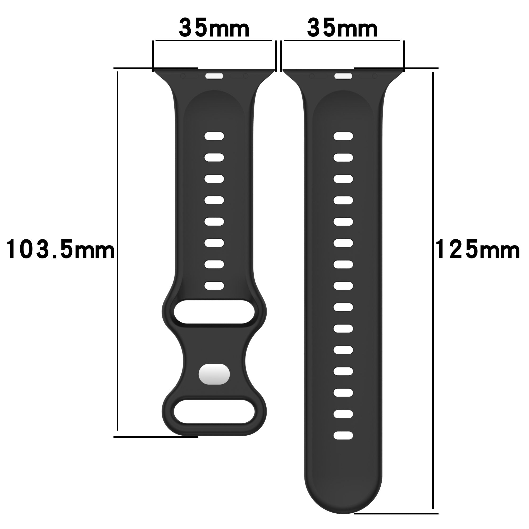 For Apple Watch Series 9 8 7 41mm 6 5 4 SE SE(2022) SE (2023) 40mm 3 2 1 38mm Watch Strap Dual Color Silicone Watch Band