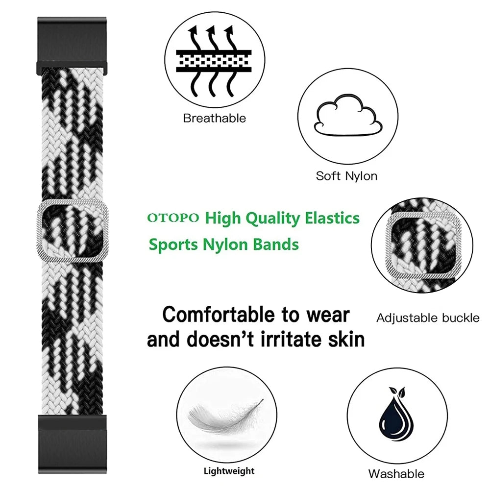 For Garmin Fenix 7 Epix Instinct 2 Approach S62 Fenix 5 Nylon Strap 22mm Smart Watch Band with Buckle