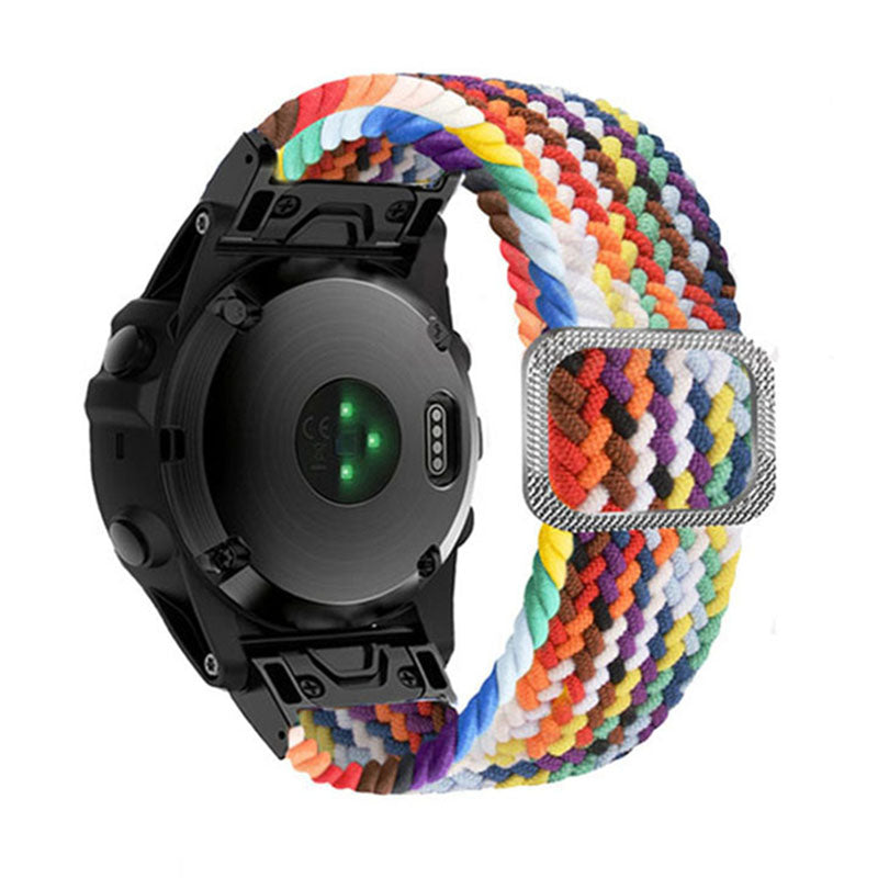 For Garmin Fenix 7 Epix Instinct 2 Approach S62 Fenix 5 Nylon Strap 22mm Smart Watch Band with Buckle