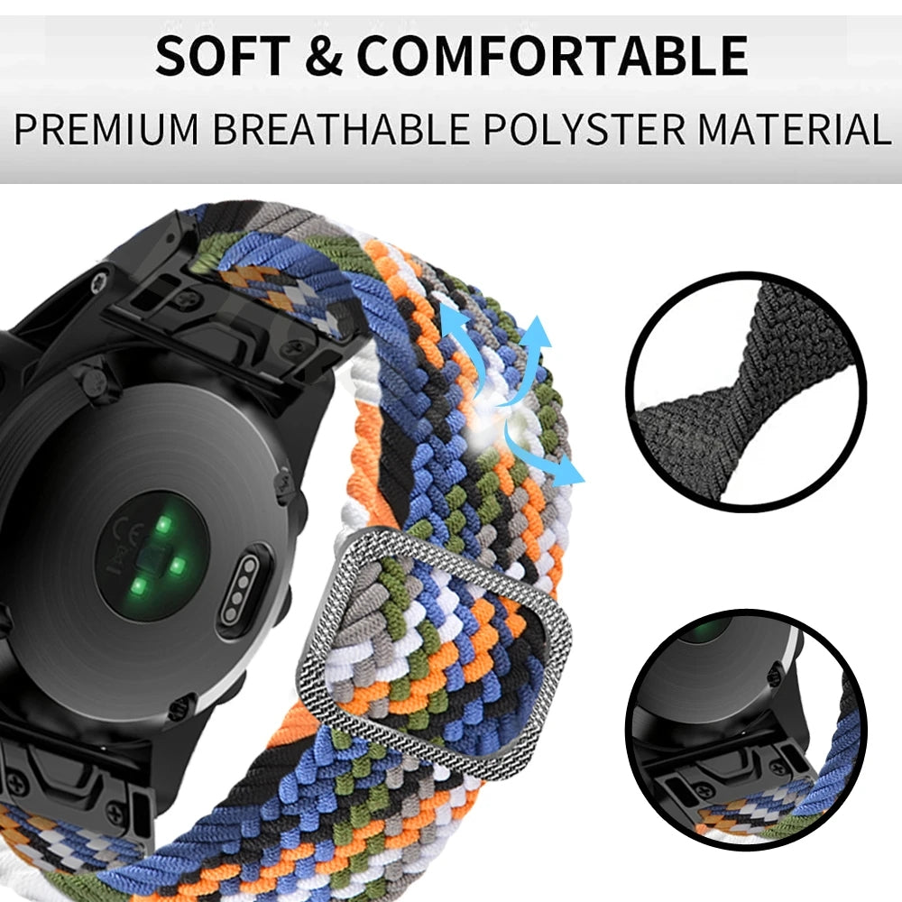 For Samsung Galaxy Watch3 41mm Garmin Forerunner 645 Huawei Watch GT 2 42mm Watch Strap 20mm Nylon Band