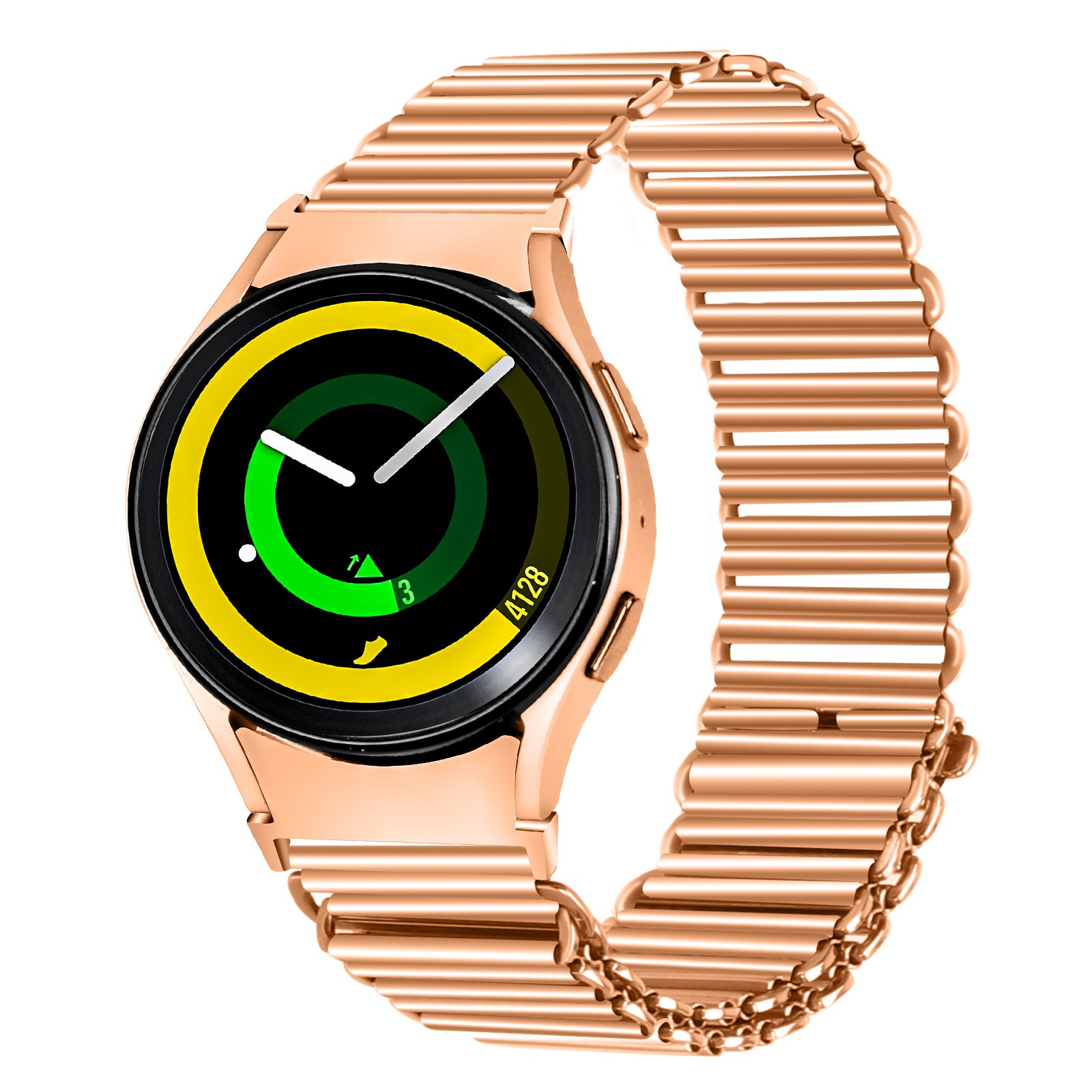 For Samsung Galaxy Watch4 Active 40mm 44mm Watch4 Classic 42mm 46mm Stainless Steel Watch Band Adjustable Wrist Strap with Connector